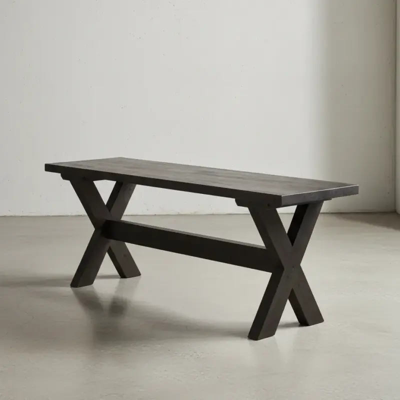 penwood furniture muskoka dining bench 45 degree angle