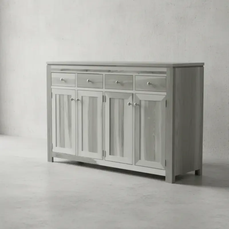 penwood furniture newport 4 door sideboard np65s 45 degree angle