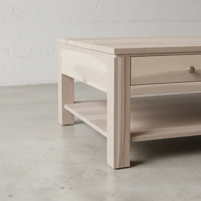 penwood furniture newport 4 drawer coffee table np3448 medium close up