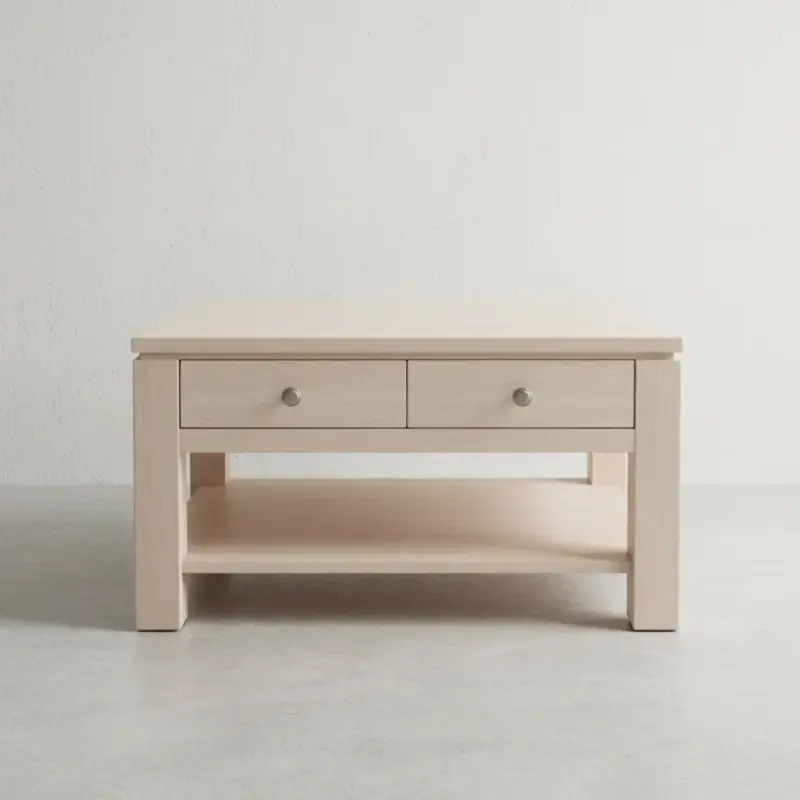 penwood furniture newport 4 drawer coffee table np3535 face on horizontal