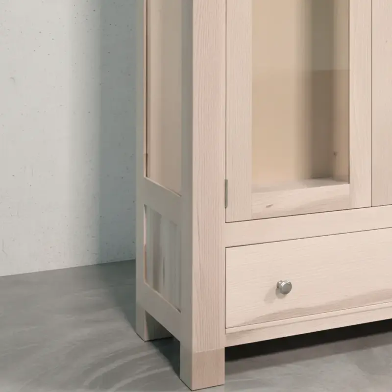 penwood furniture newport curio cabinet np1534 medium close up