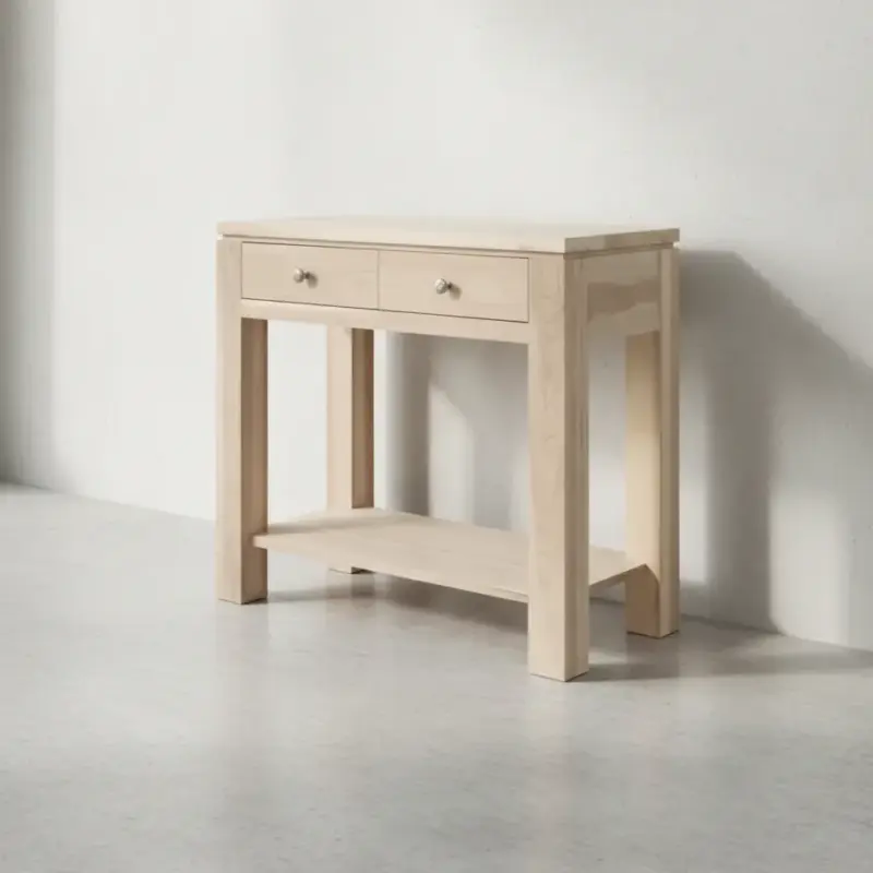 penwood furniture newport hall table np1634 45 degree angle