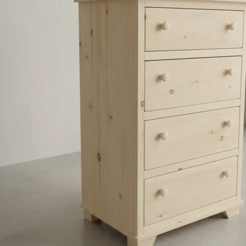 penwood furniture nith river rustic 4 drawer hiboy medium close up