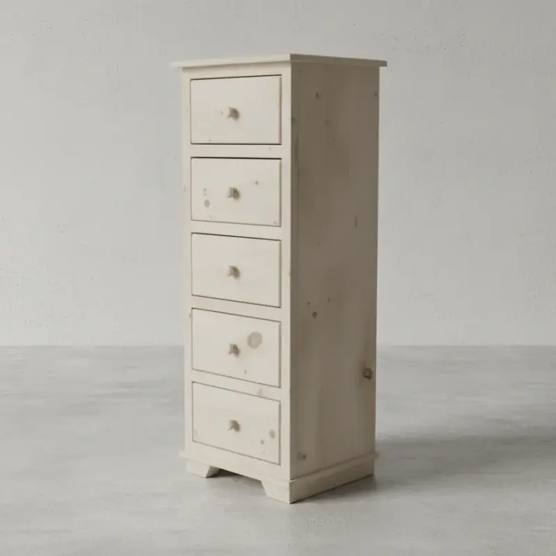 penwood furniture nith river rustic 5 drawer lingerie chest 45 degree angle