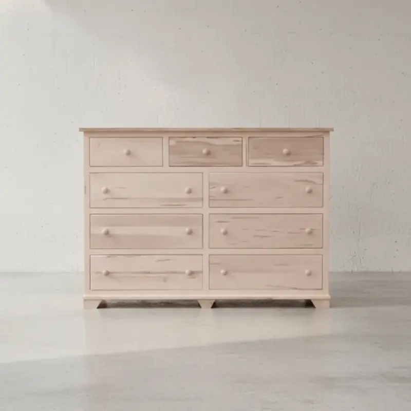 penwood furniture nith river rustic 9 drawer dresser face on horizontal