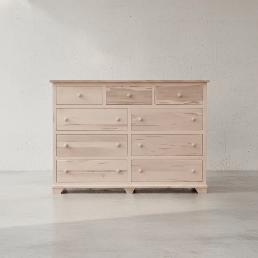 penwood furniture nith river rustic 9 drawer dresser face on horizontal