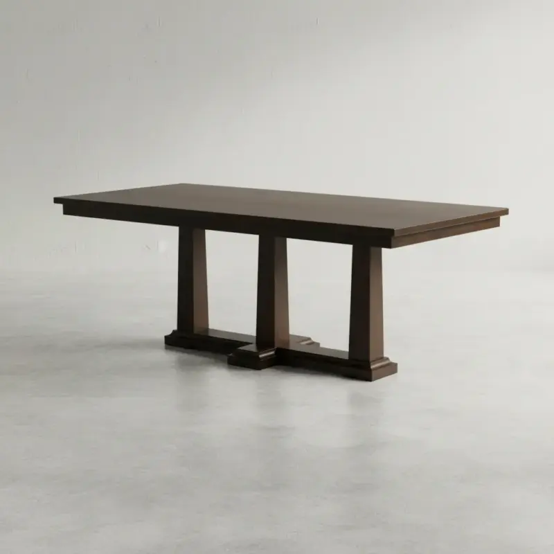 penwood furniture parthenon dining table 45 degree angle