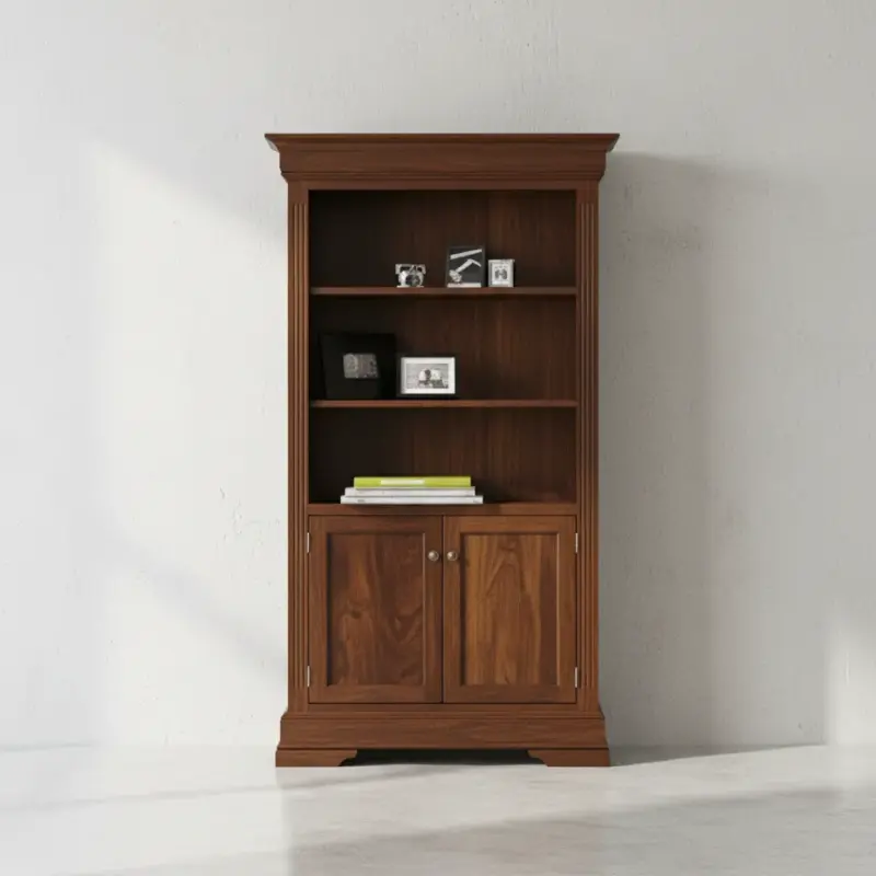 penwood furniture phillipe bookcase with doors face on horizontal