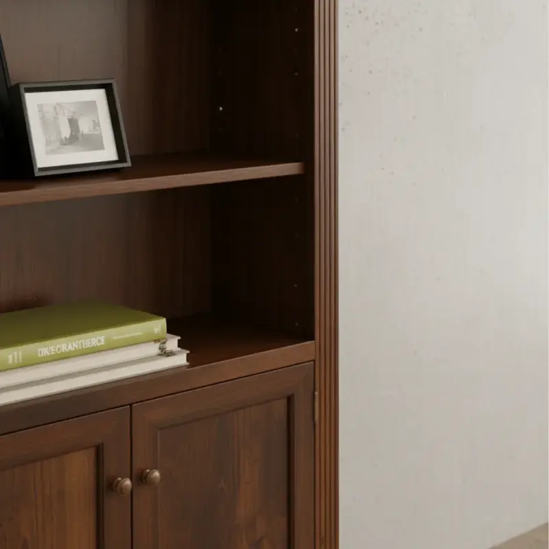 penwood furniture phillipe bookcase with doors medium close up
