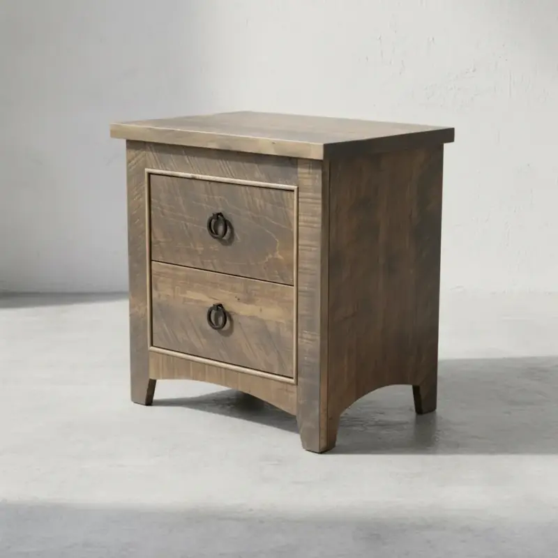 penwood furniture renoa 2 drawer night stand 45 degree angle