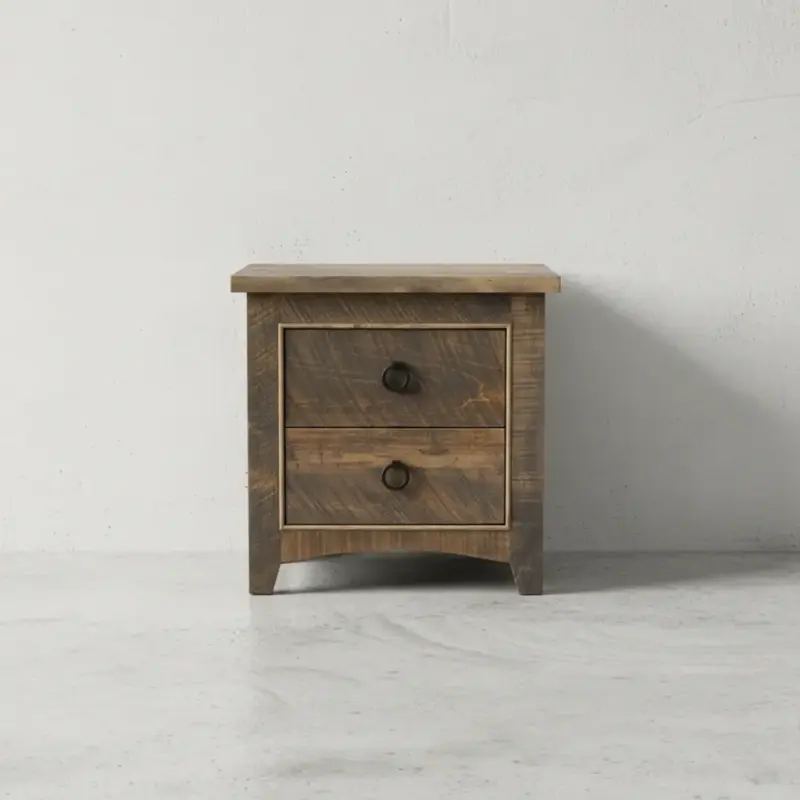 penwood furniture renoa 2 drawer night stand face on horizontal