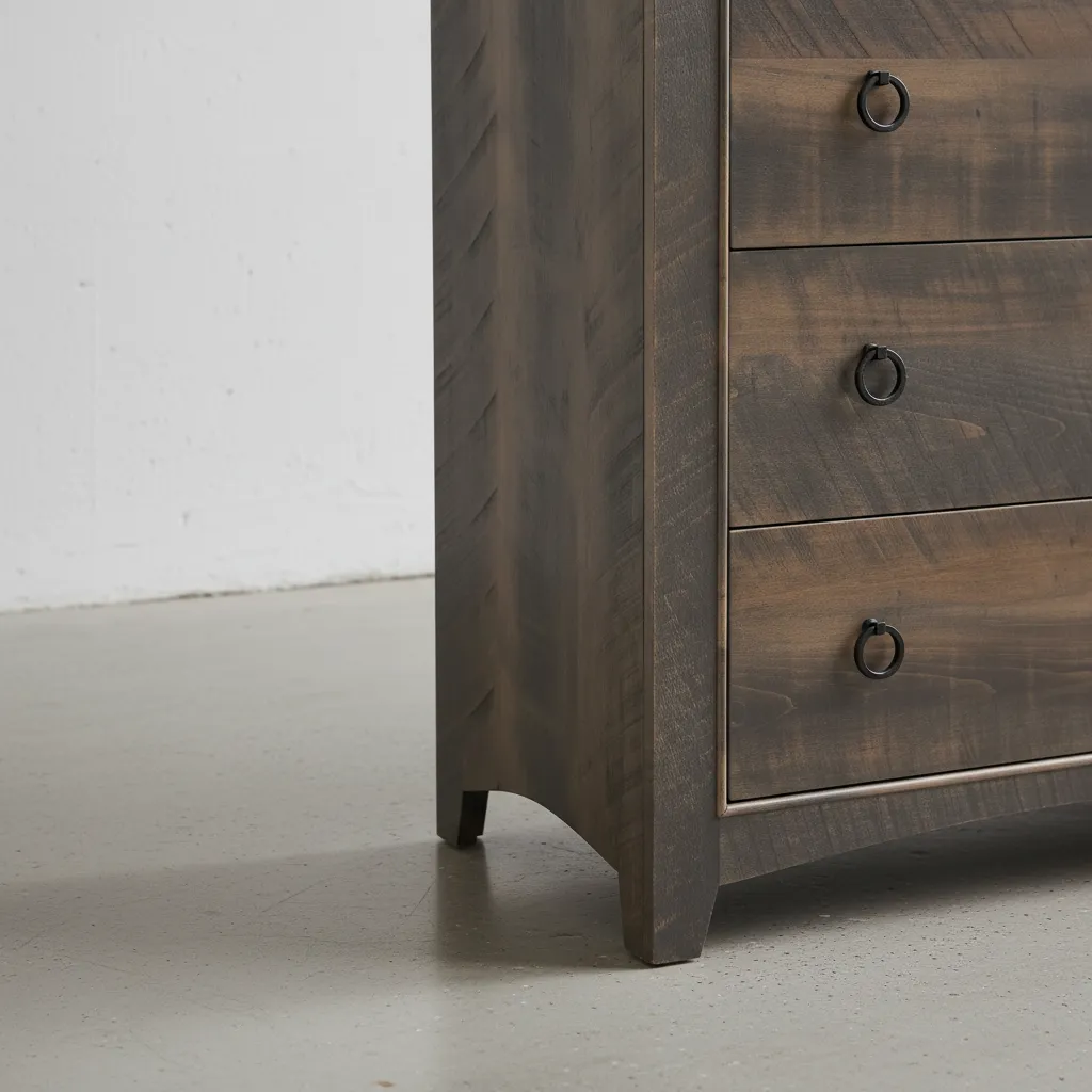 penwood furniture renoa 5 drawer highboy medium close up