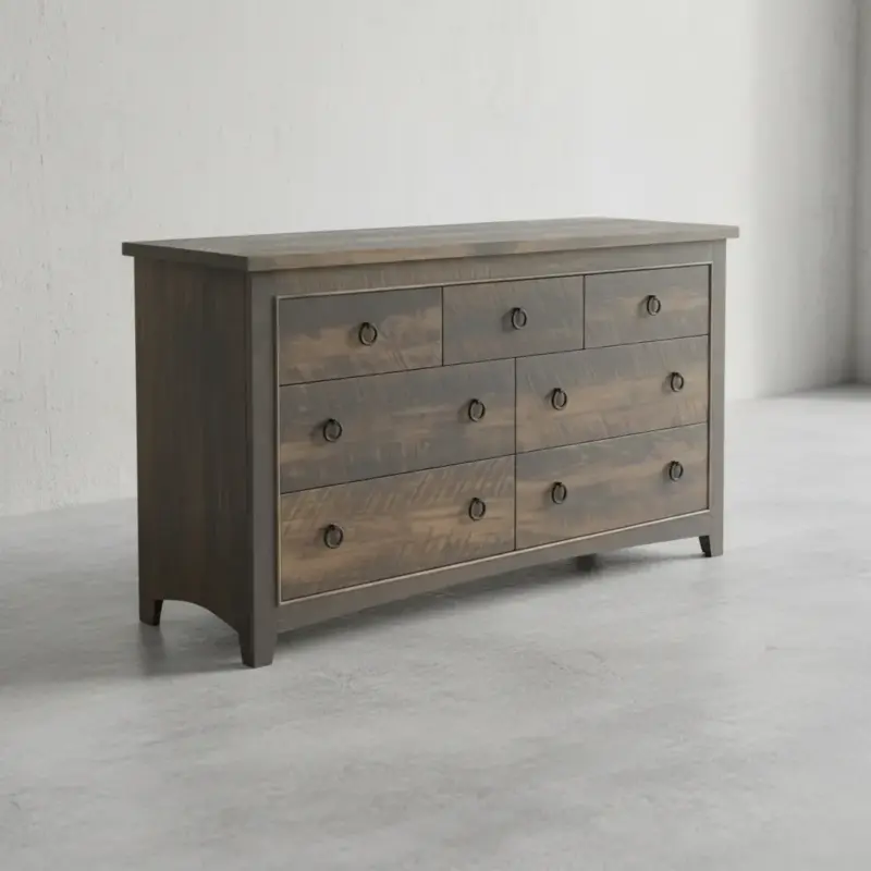 penwood furniture renoa 7 drawer dresser 45 degree angle