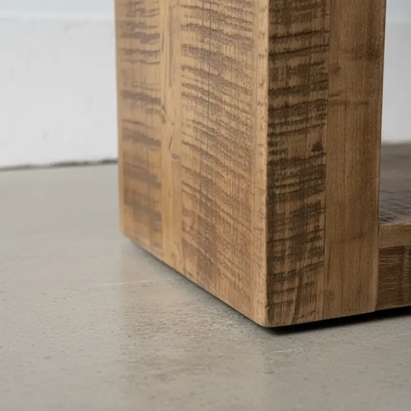 penwood furniture revelstoke sofa table medium close up