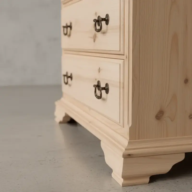 penwood furniture rideau 4 drawer chest medium close up