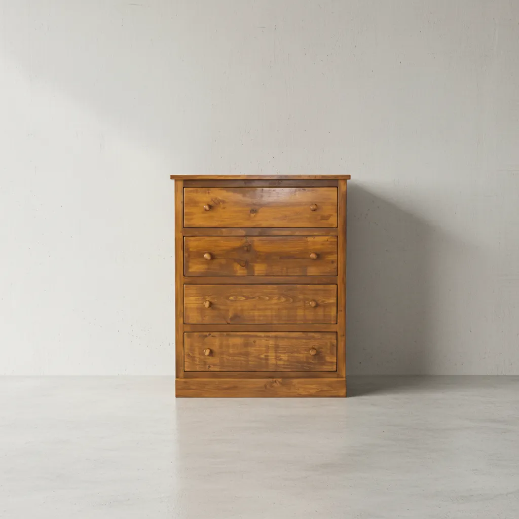 penwood furniture rustic barnboard 4 drawer highboy face on horizontal