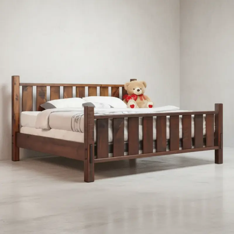 penwood furniture rustic bed rqb6688 45 degree angle