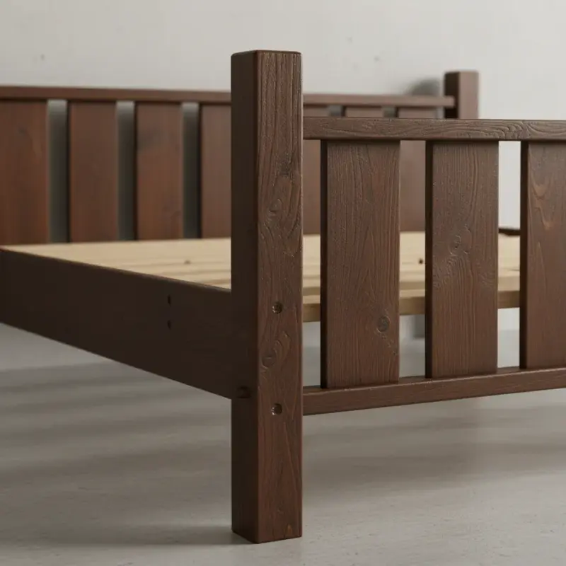 penwood furniture rustic bed rqb6688 medium close up