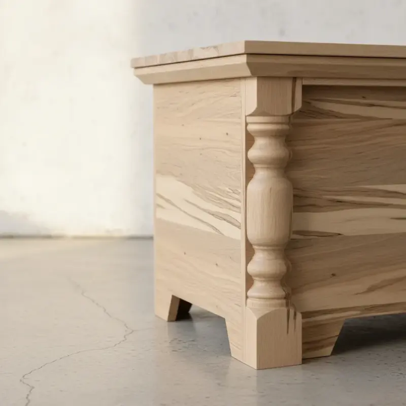 penwood furniture rustic blanket box medium close up