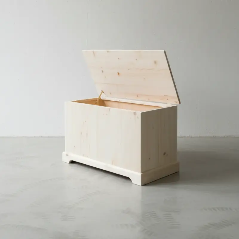 penwood furniture rustic blanket box r38b 45 degree angle