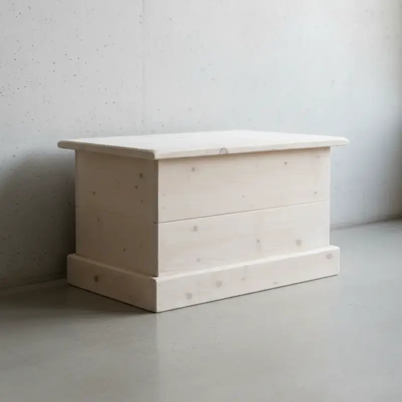 penwood furniture rustic blanket box sc2435 45 degree angle