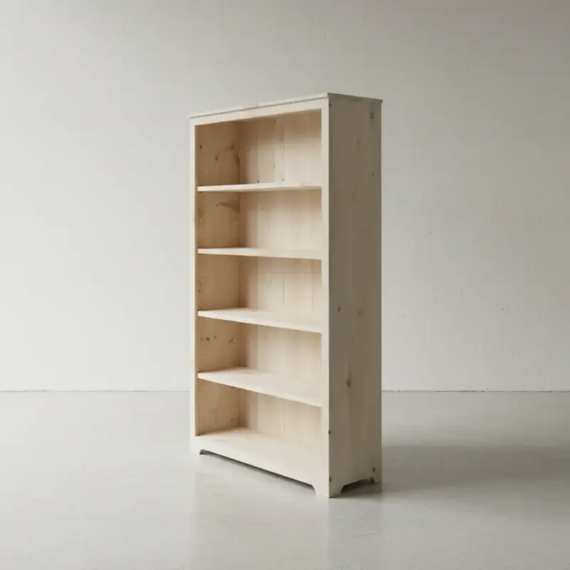 penwood furniture rustic bookcase bc12365 45 degree angle