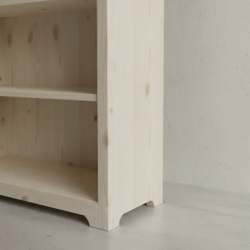 penwood furniture rustic bookcase bc12365 medium close up