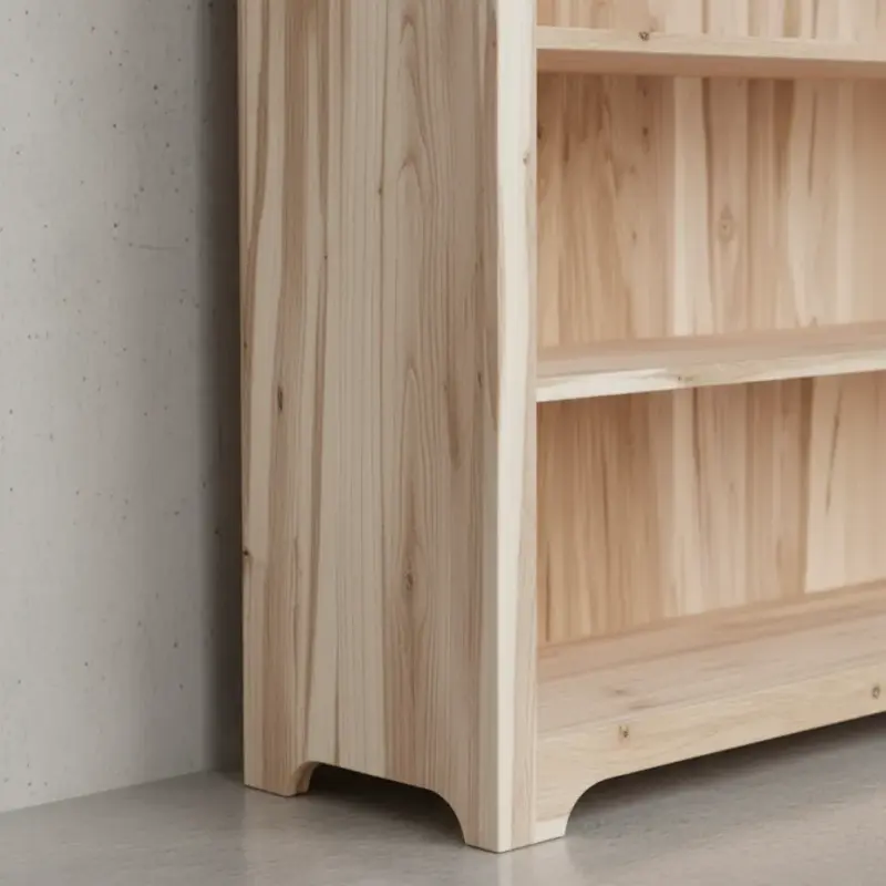 penwood furniture rustic bookcase bc12483 medium close up