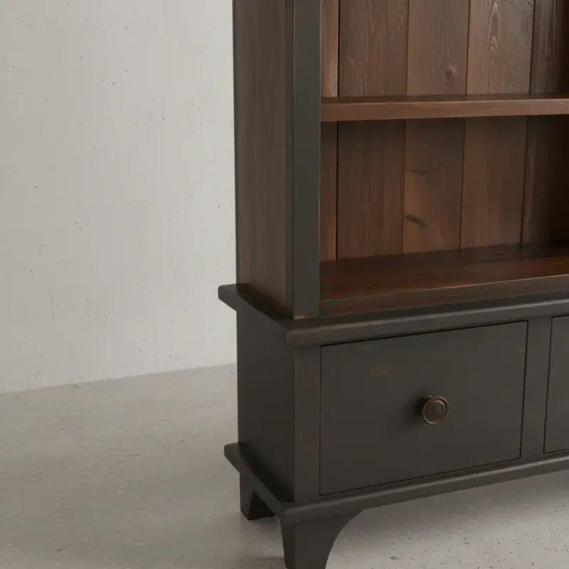 penwood furniture rustic bookcase bc3764 medium close up