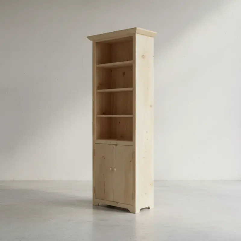 penwood furniture rustic bookcase sb12246 45 degree angle