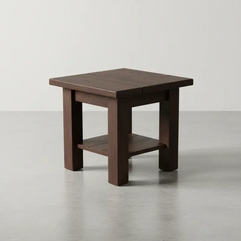 penwood furniture rustic end table et2424 45 degree angle