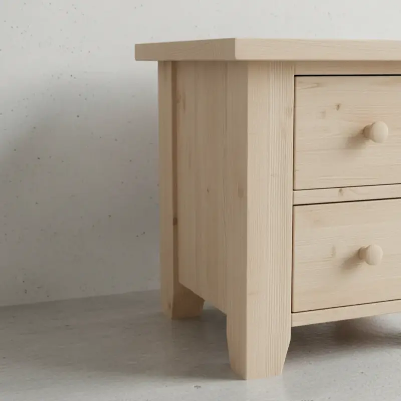 penwood furniture rustic end table rf2end medium close up