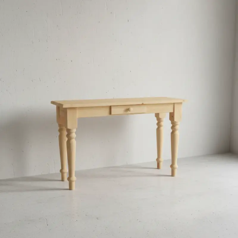 penwood furniture rustic hall table rst1846 face on horizontal