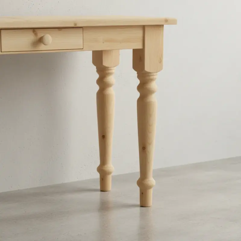 penwood furniture rustic hall table rst1846 medium close up