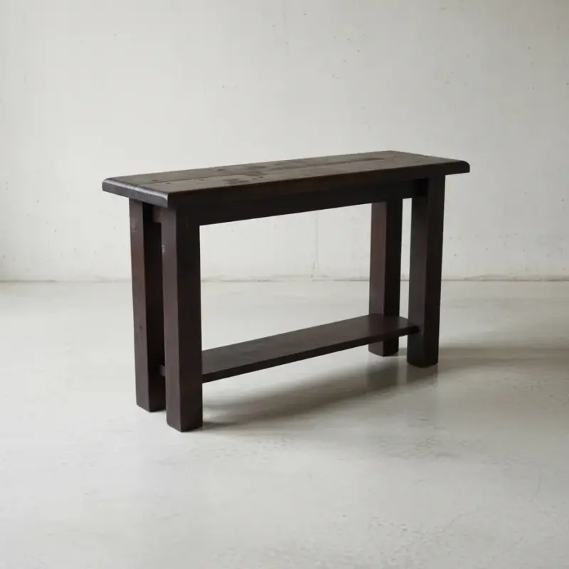 penwood furniture rustic hall table st1648 45 degree angle