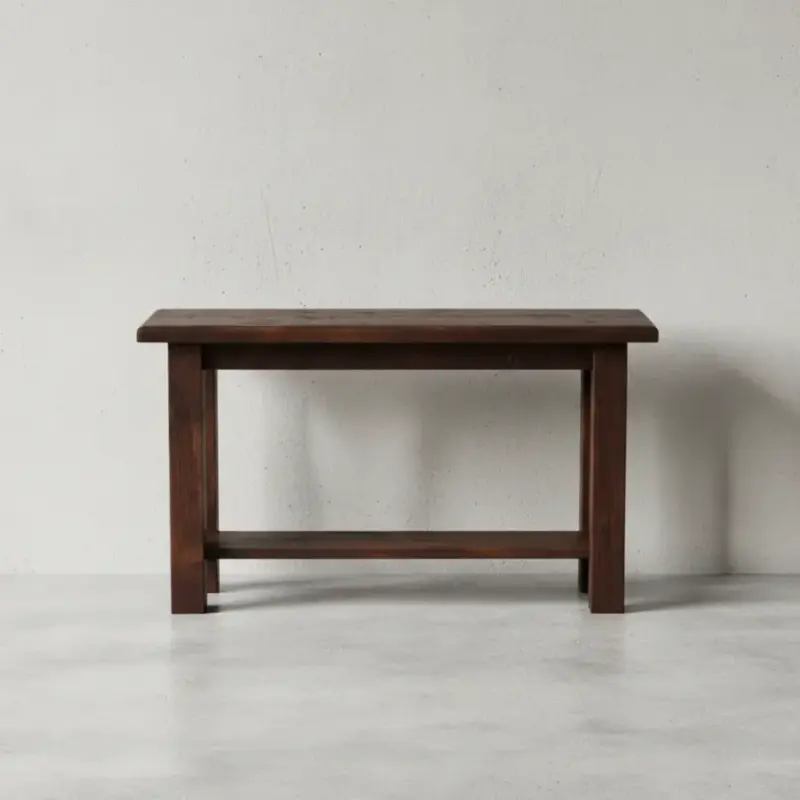 penwood furniture rustic hall table st1648 face on horizontal