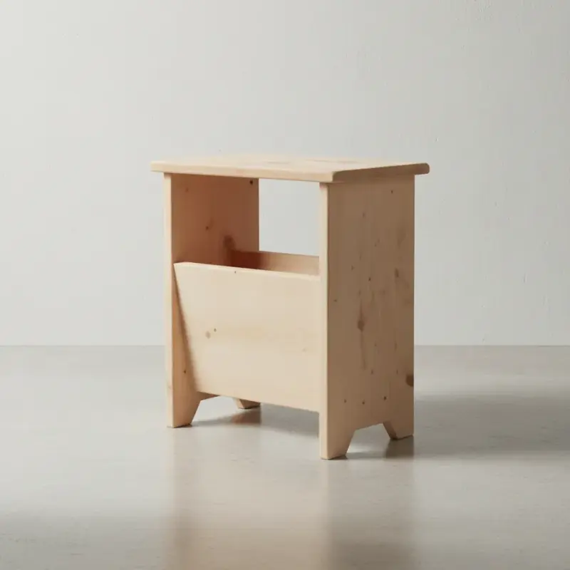 penwood furniture rustic magazine rack mt1421 45 degree angle