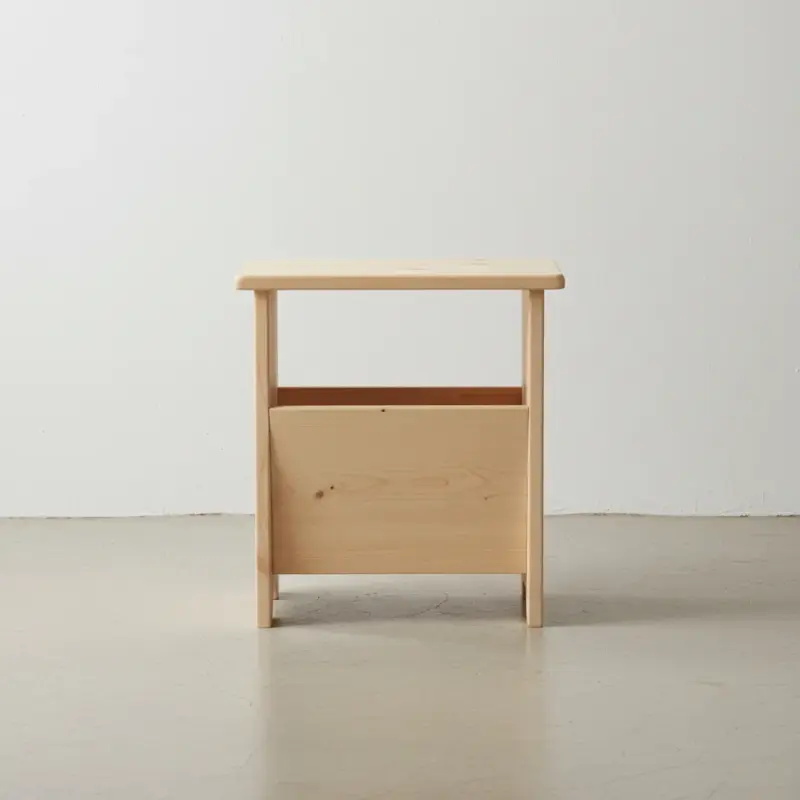 penwood furniture rustic magazine rack mt1421 face on horizontal