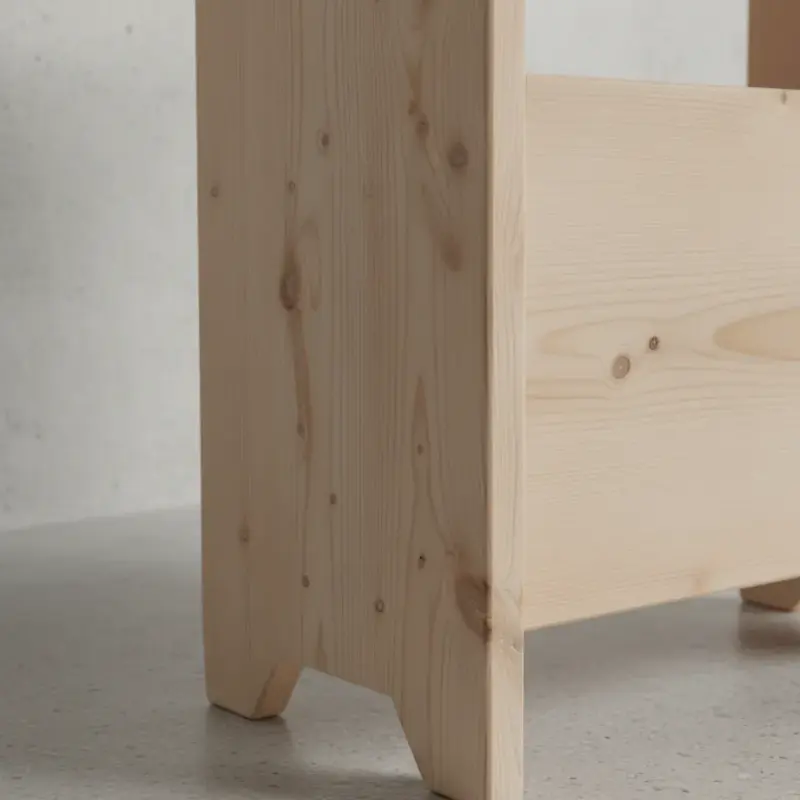 penwood furniture rustic magazine rack mt1421 medium close up