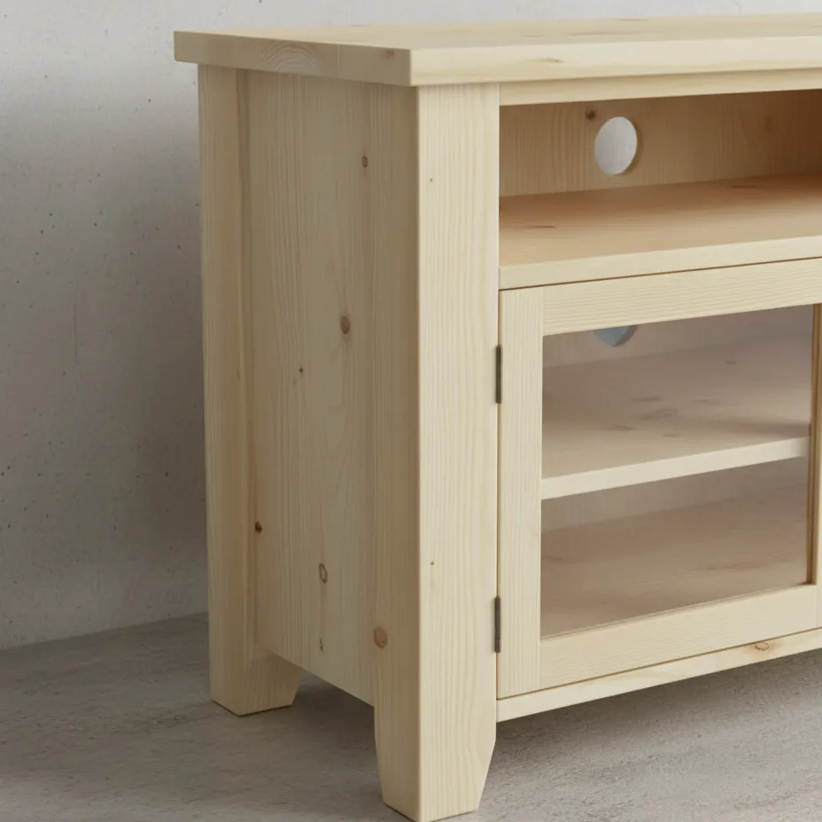 penwood furniture rustic media stand rf48tv medium close up