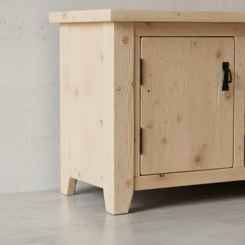 penwood furniture rustic media stand tv6025 medium close up