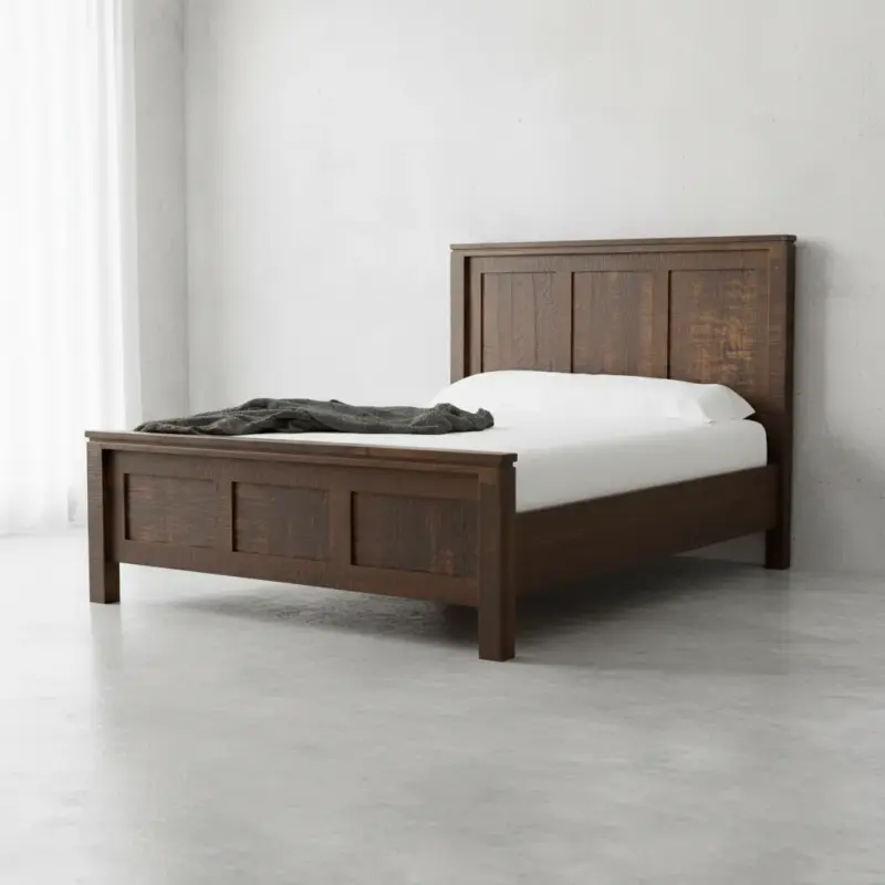 penwood furniture rustic metro bed 45 degree angle