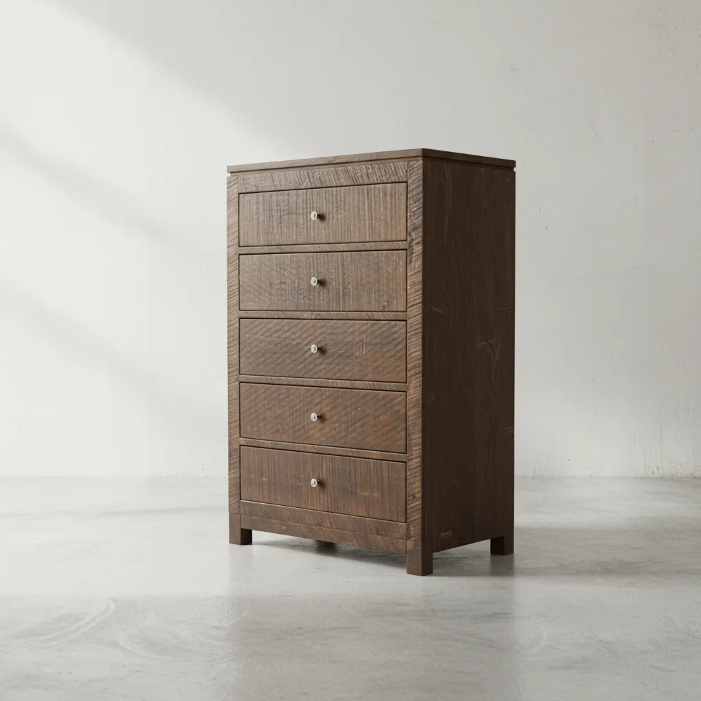 penwood furniture rustic metro highboy 45 degree angle