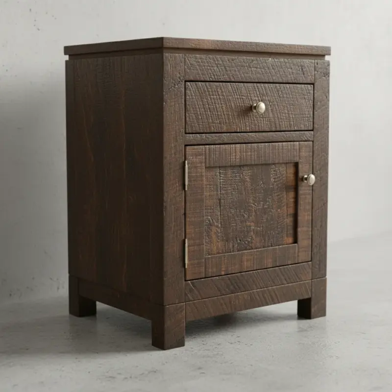 penwood furniture rustic metro night stand medium close up