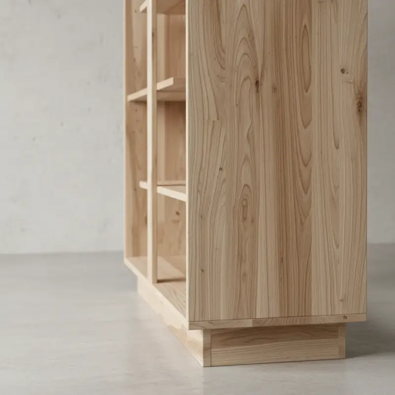 penwood furniture rustic modern bookcase zz366 medium close up