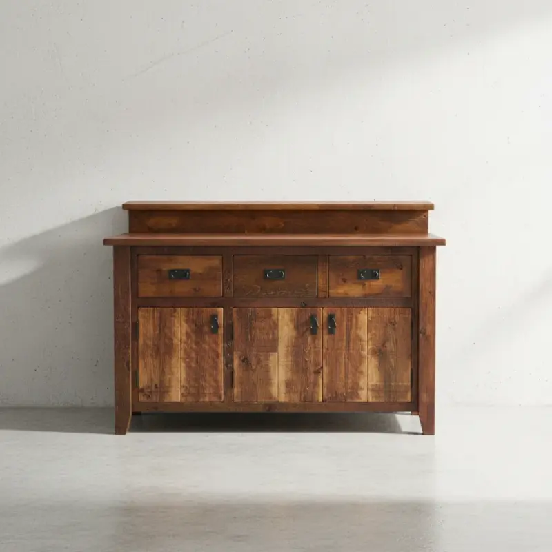 penwood furniture rustic step up bar sb3660 face on horizontal