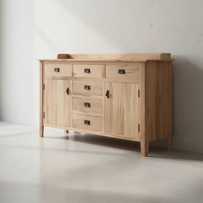 penwood furniture shaker dining room sideboard sb2272 w 45 degree angle