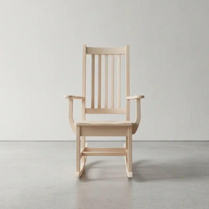 penwood furniture shaker rocking chair face on horizontal