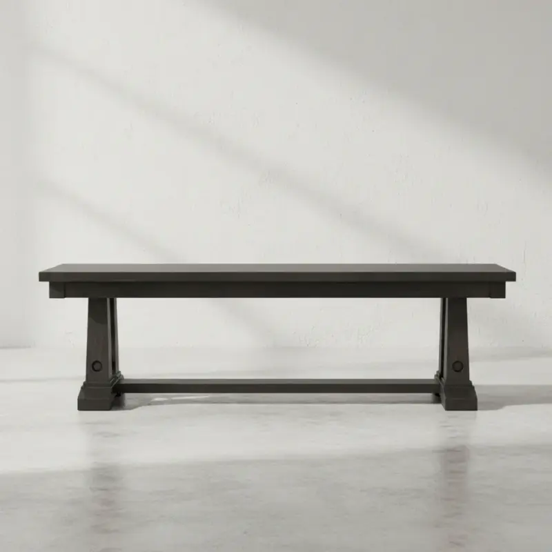 penwood furniture shechem dining bench face on horizontal