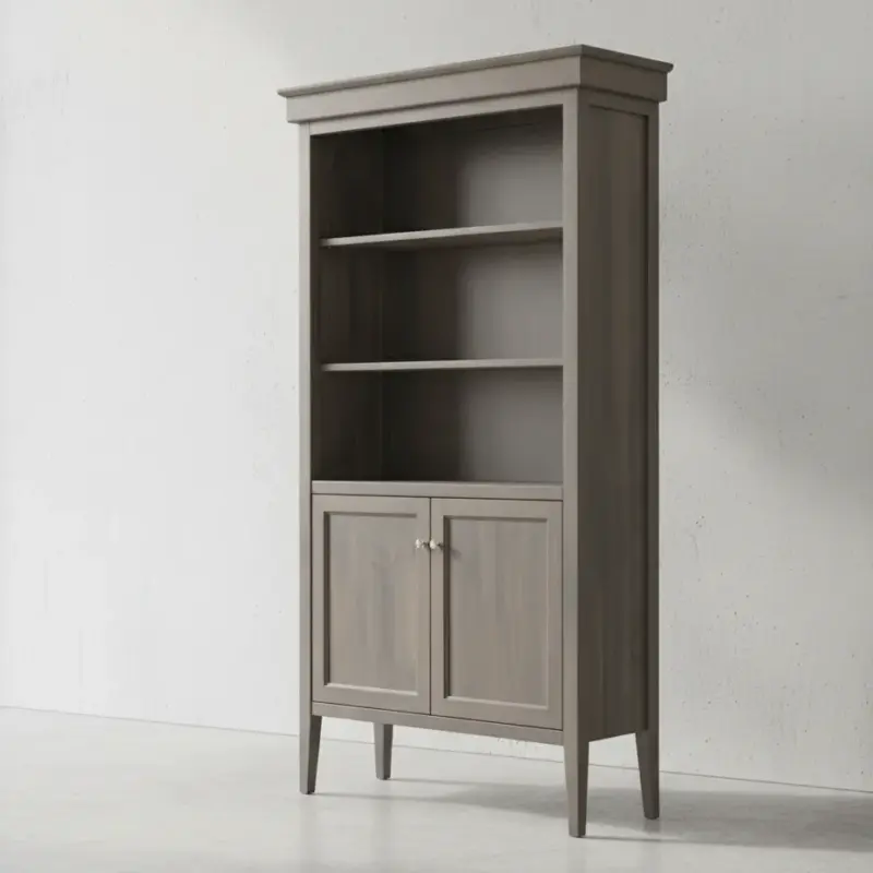 penwood furniture stockholm bookcase with doors 45 degree angle